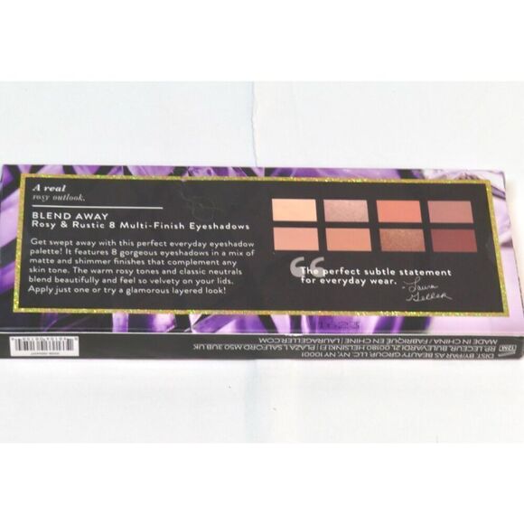Laura Geller Bland Away Rosy & Rustic Eyeshadow Palette 8 Multi Finish Shades LE - Picture 4 of 4